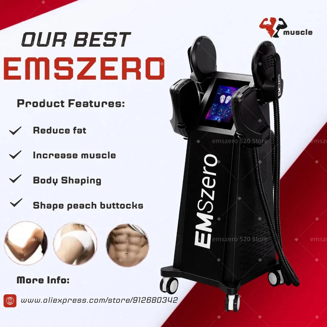 Emszero Machines 15 Tesla Professional 6500w NEO Body Slimming Muscle EMS Electromagnetic Stimulate Buttock Toning