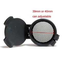 Tactische Killflash Lens Cover Dop 40Mm Mro Rode Dot Zicht Optische Scoop Voorzijde Lens Metalen Mesh Bescherming Cover Jacht Accessorie