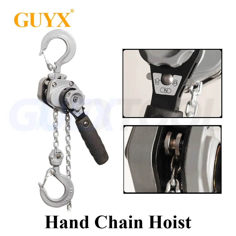 

Hand Wrench Manganese Steel Hook Chain Hoist Crane Wire Tensioner Manual Traction Hoist Mini Aluminum Alloy Hand Cranked Hoist
