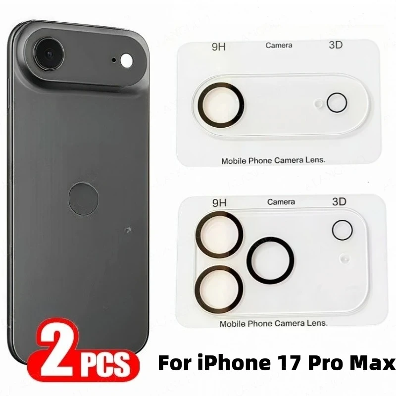 2PCS Anti-Glare Anti-Scratch Camera Rugged Back Film For IPhone 17 Air 16 15 14 Plus Pro Max Tempered Glass Lens Protector Cover