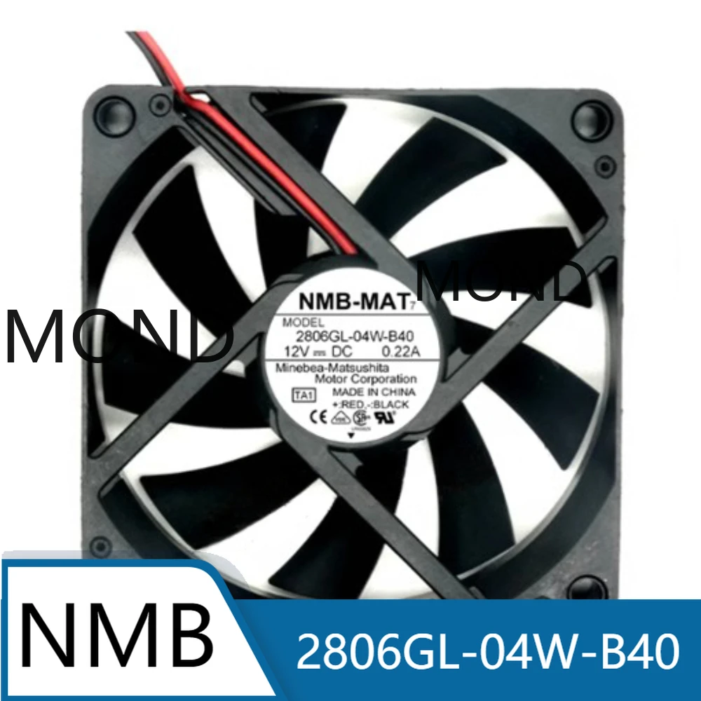 

NMB 2806GL-04W-B40 Server Cooling Fan NMB-MAT Silent Fan Chassis CPU Power Supply Inverter Radiator 12V 0.22A 7CM 7015 New