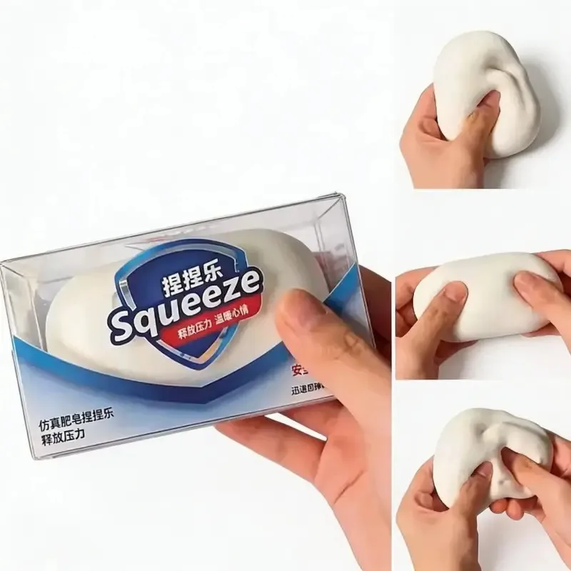 Stress Relief Soap Squishy Toy, Soft Slow Rising Sensory Squeeze Toy for Anxiety Relief