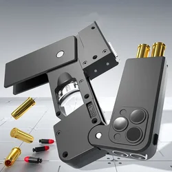 Pistola de balas blandas para niños, modelo de teléfono plegable, carcasa para lanzar, regalos creativos, juguetes para niños, nuevo