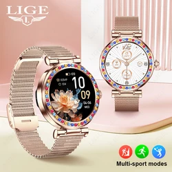 LIGE Smart Watch Women Luxury Sport Fitness Watches Wireless Bluetooth Call Multi-function Watch Digital Smartwatch For Xiaomi