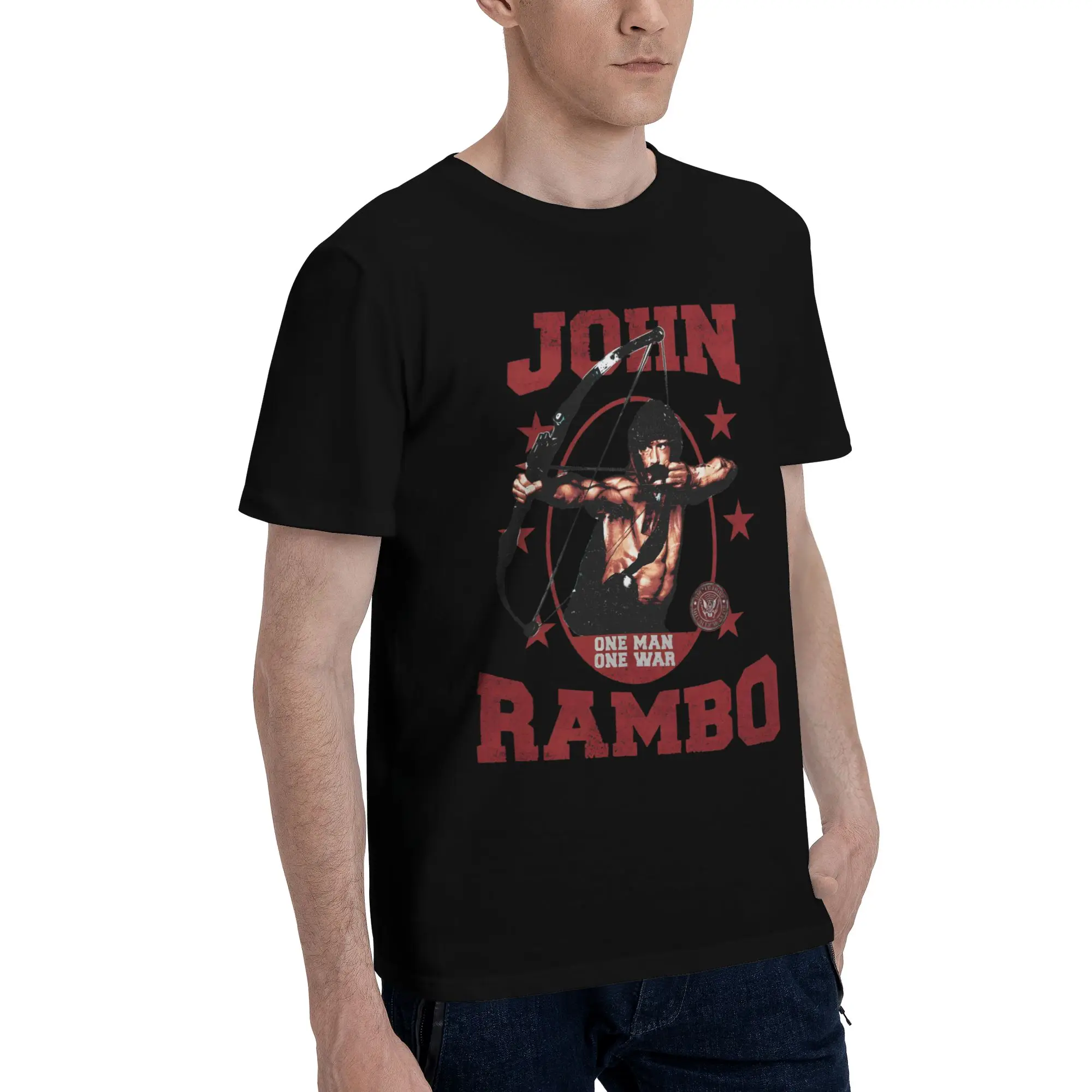 John Rambos Graphic T Shirts Men Women  Cotton  Tee Shirt Clothing view 3