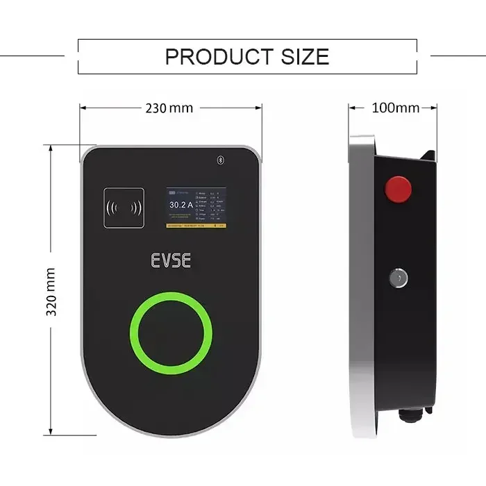 7kw 32a ac ev charger type 1 and type 2 fast charging station