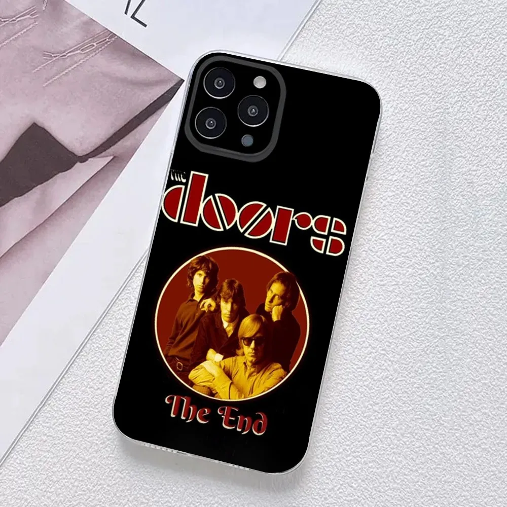 The Doors Jim Morrison Phone Case For iPhone 11,12,Mini,13,14,15,Pro,XS,Max,X 8,7,6s,Plus,5,SE,XR Transparent Shell