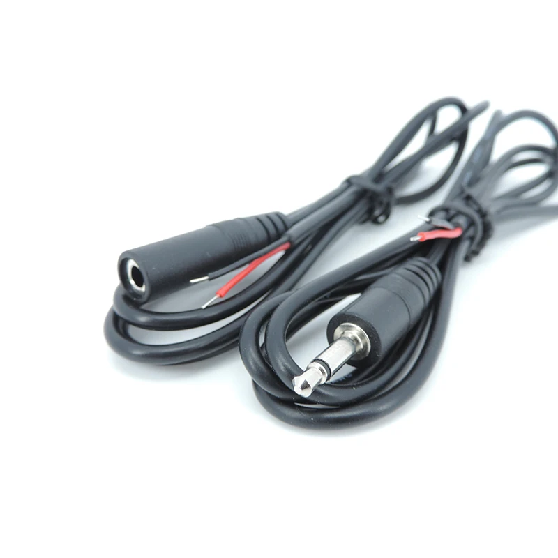 3.5 Mm Audio Extension Cable Aux Single Head Line 3.5mm Mono Male and Female Cable 2 Pin 2 Core Audio Output Line
