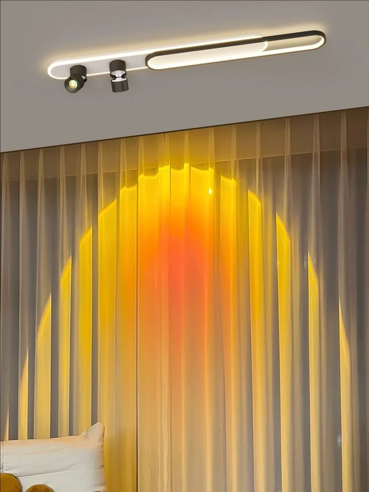 

Minimalist Ceiling Lamp With Sunset Spotlights Strip Light Fitting Room Light Surface Mounted Living Room Bedroom Balcony Lights