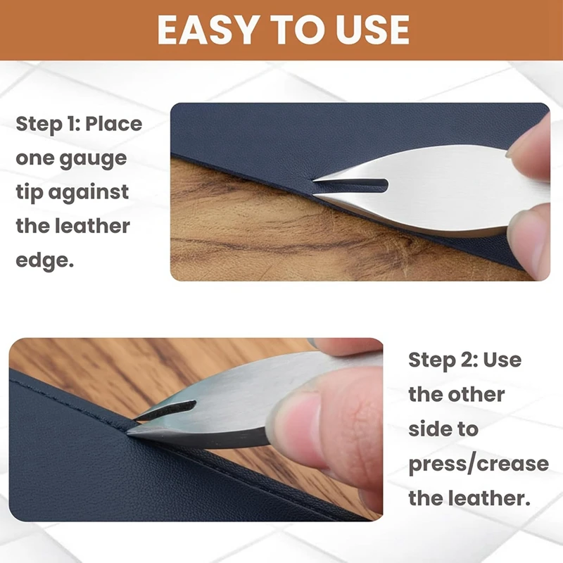 Leather Wing Divider Tool - 1pc Silver, 4mm, Premium Crafting Tool for Leather and DIY Projects Retail