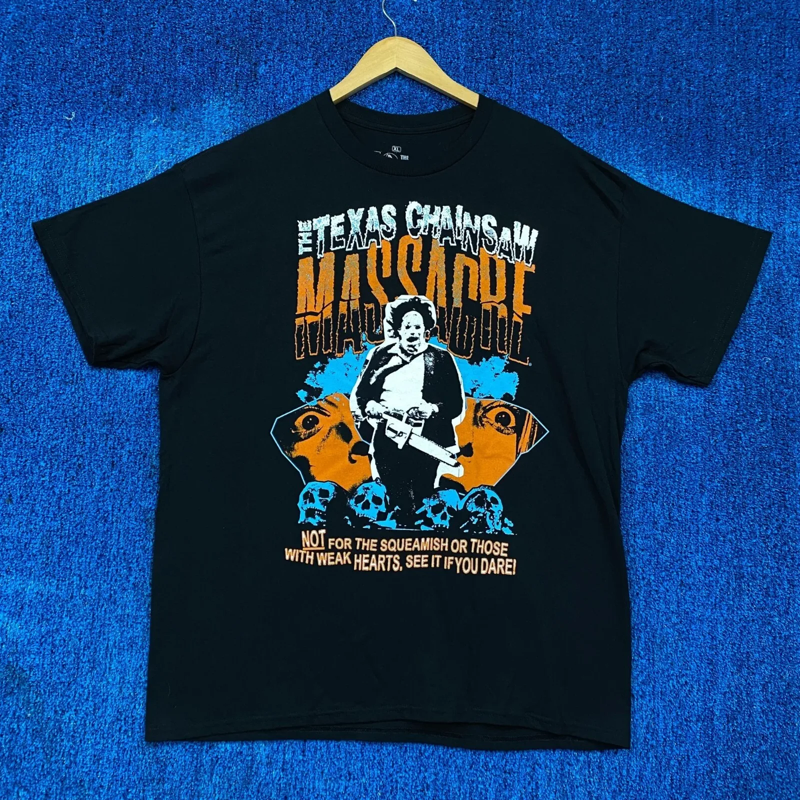 

The Texas Chainsaw Massacre Leather Face Horror Movie Tee XL movie tee graphic tee