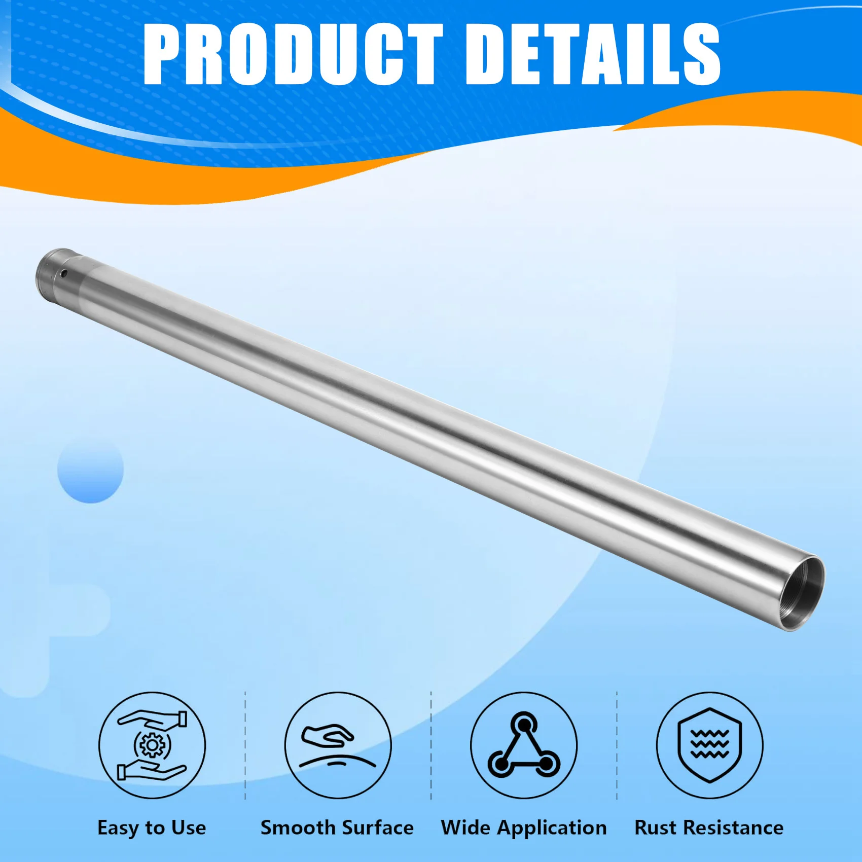 

L10A Fork Head Tube Replacement Straight Pipe For KAWASAKI Ninja 400 EX400 Front Fork Head Tube