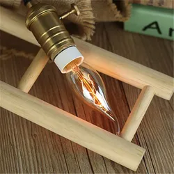 220V Retro Lamp C35L 40W E14 C35 Warm White Retro Dimmable Decorative Incandescent Vintage Edison Light Bulb for home Living Bar