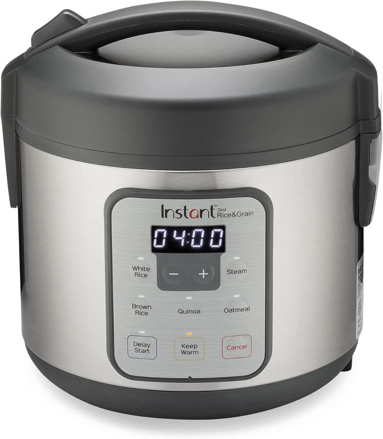 8-Cup Rice Cooker with Steamer, One-Touch Operation for Rice, Grains, Quinoa & Oatmeal, No Pressure Cooking