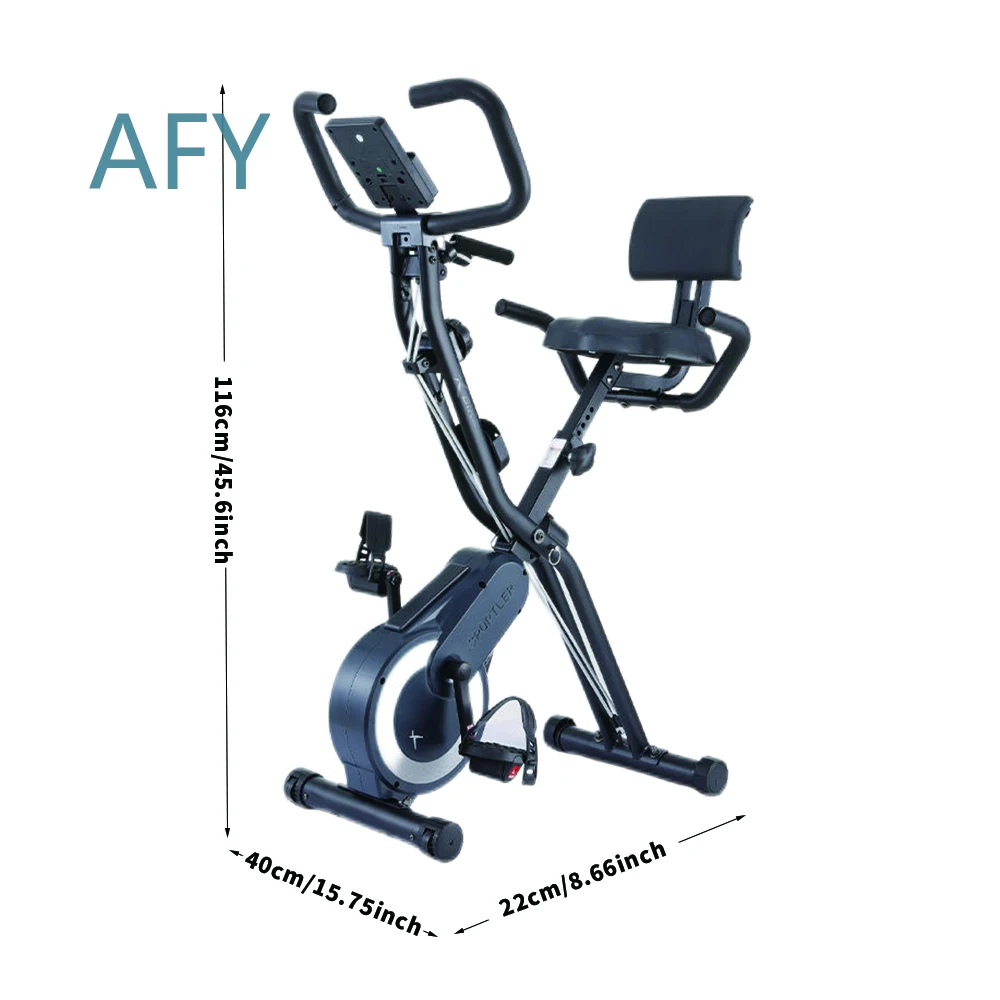 Magnetic Resistance Exercise Bike for Home Use Folding Stationary Bike for Cardio Training Indoor Cycling Bike for Fitness