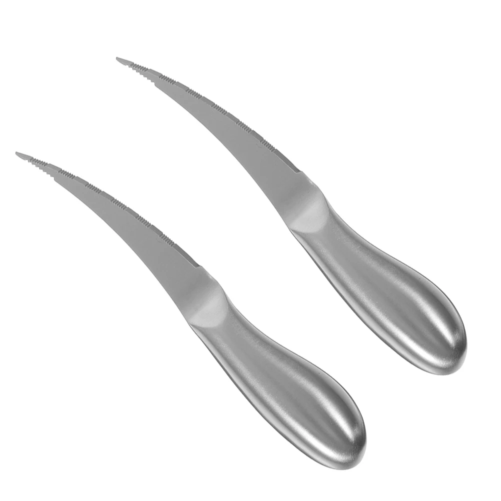 

2Pcs 304 Stainless Steel Shrimp Line Kitchen Tool Easy Use Professional Grade Cleaning Peeling Silver Small Practical