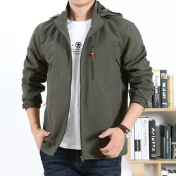 Chaqueta Bomber ajustada para hombre, cortavientos militar, informal, a la moda, primavera y otoño, 2024