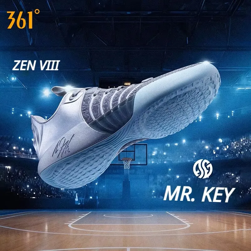 Zapatillas de baloncesto 361 Degrees AG ZEN 8,0 para hombre, nuevas zapatillas de deporte a la moda, resistentes al desgaste, protección antideslizante, zapatillas de deporte masculinas estables 572621109