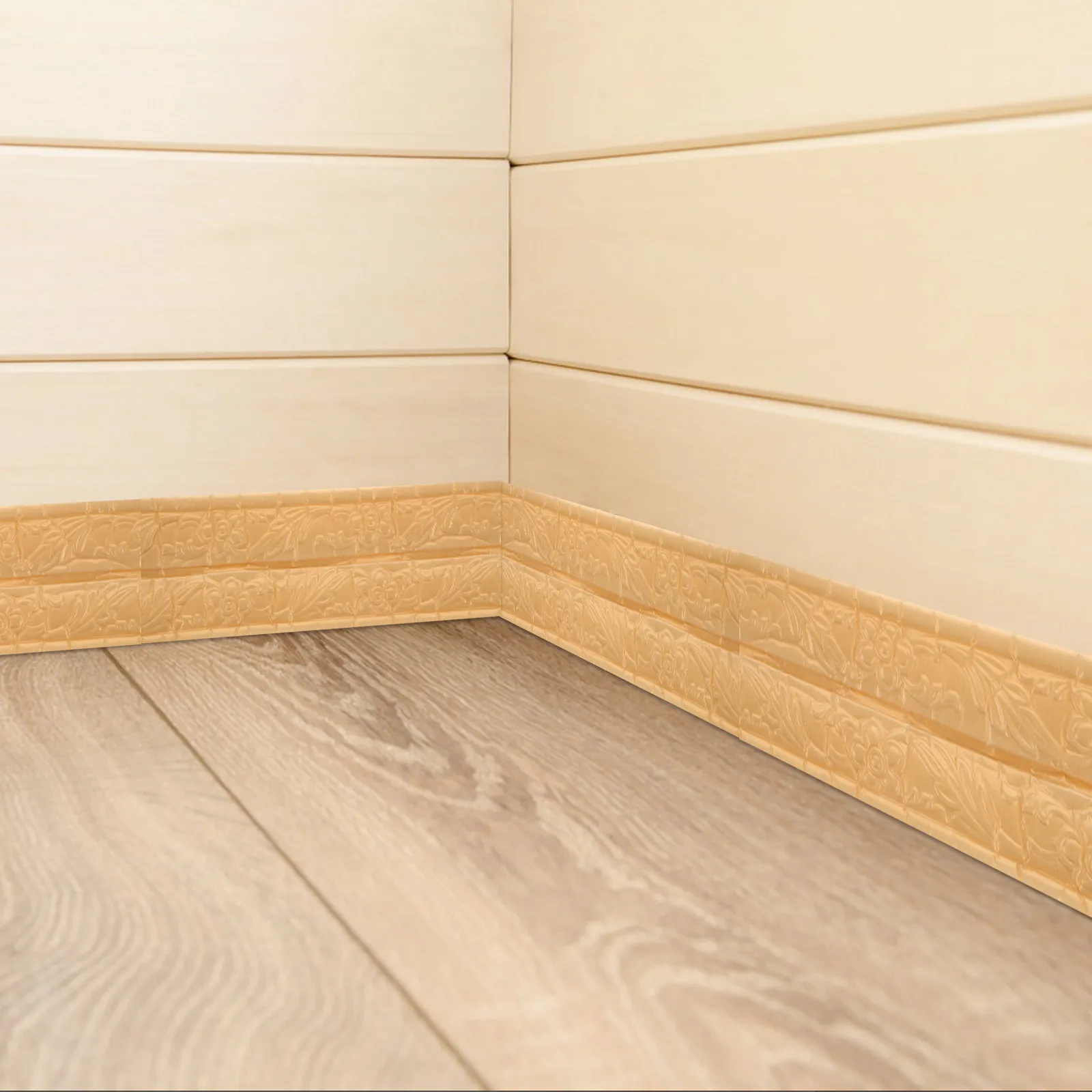 Wall Molding Peel and Stick Self Adhesive Trim Decorative Wall Border Skirting Flexible Corner Molding Baseboard for Walls
