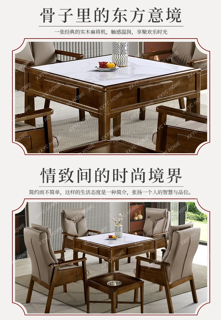 Bass mahjong machine Automatic modern dining table Dual-purpose mahjong table