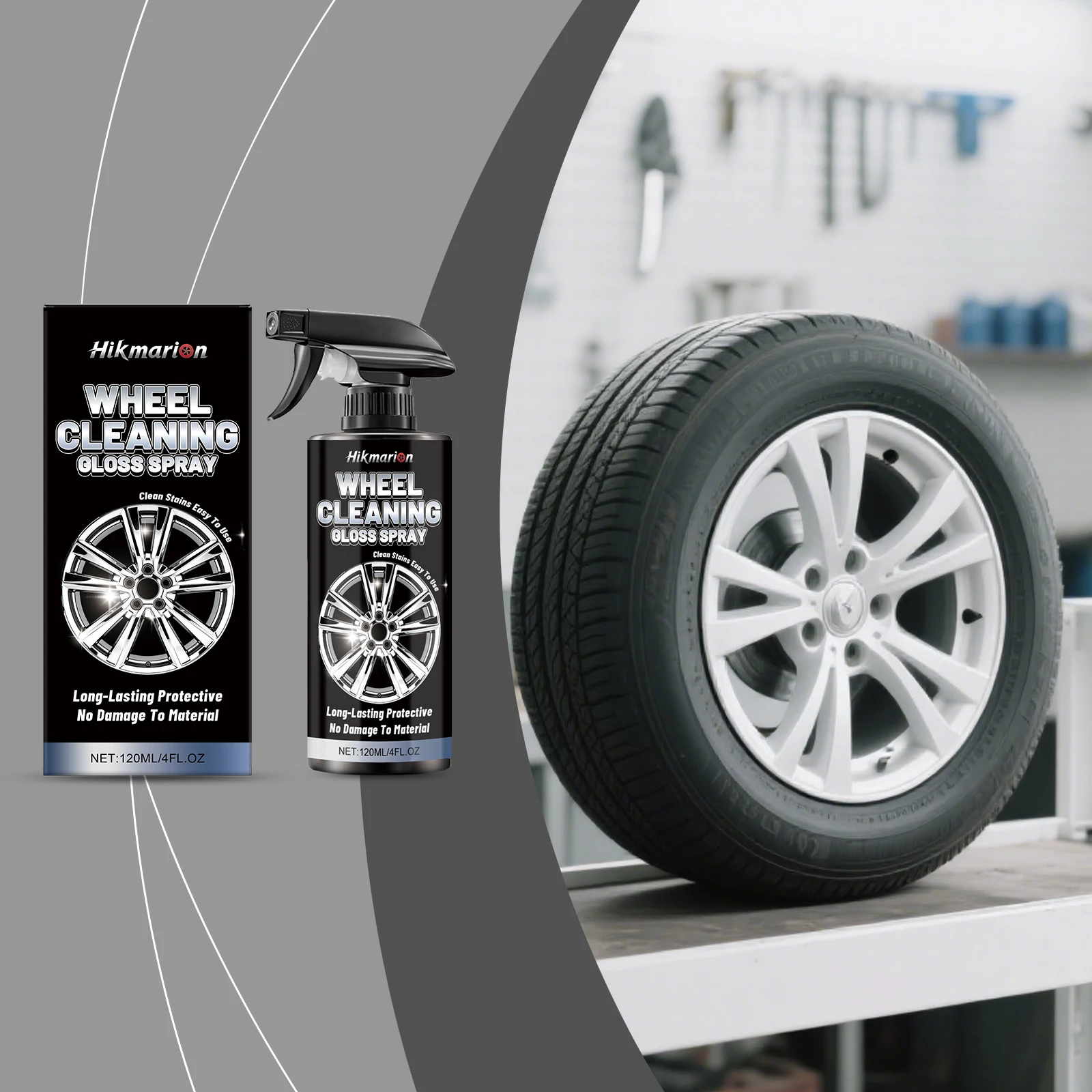 

Спрей для чистки автомобильных дисков: удаляет поверхностные загрязнения, придает блеск, идеально подходит для регулярного ухода за автомобилем.