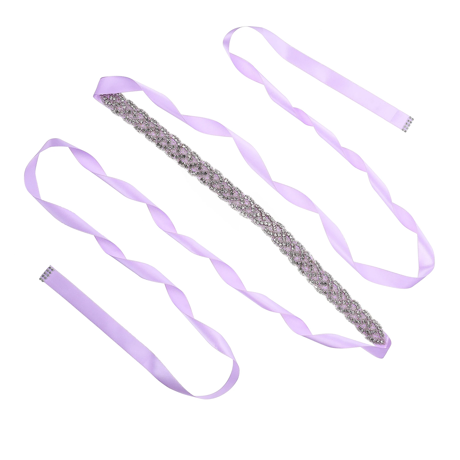 

Rhinestone Girdle Wedding Bride Sash Belts Women Waist Ribbon Dress Accessories Elegant Light Luxury Sparkling Jewelry