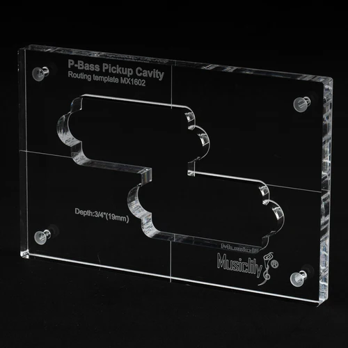 Imagen 1 del producto Modelos de enrutamiento de pastilla acrílica precisa CNC Musiclily Pro para bajos de precisión estándar