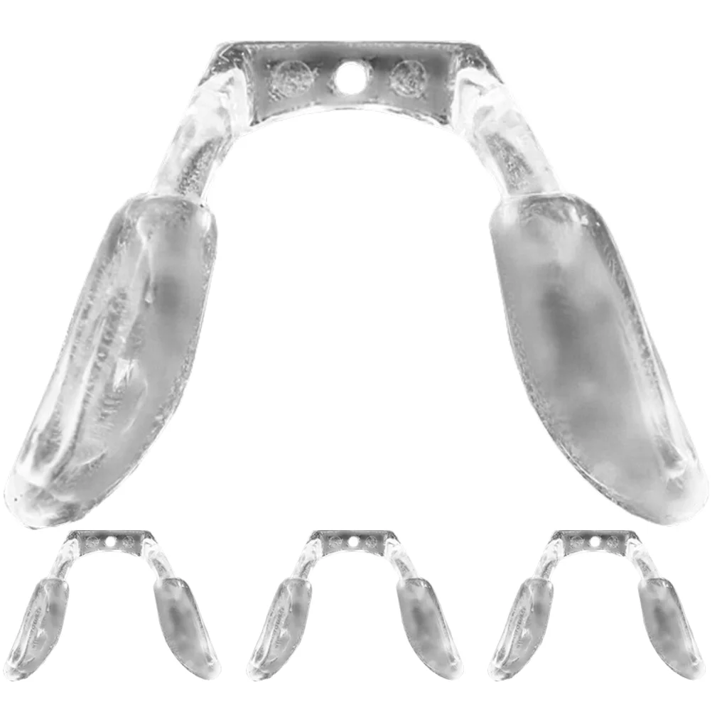 4-teilige Brillen-Nasenabdeckung für Pads, Zubehör, Kissen, Brillen-Stützrahmen, Silikon, transparent, für optische Brillen, Fräulein