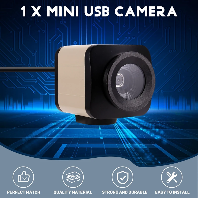 New-Mini Metal Box 8MP IMX179 4K Autofocus USB HD PC Webcam Video Live Streaming Teaching Computer Camera