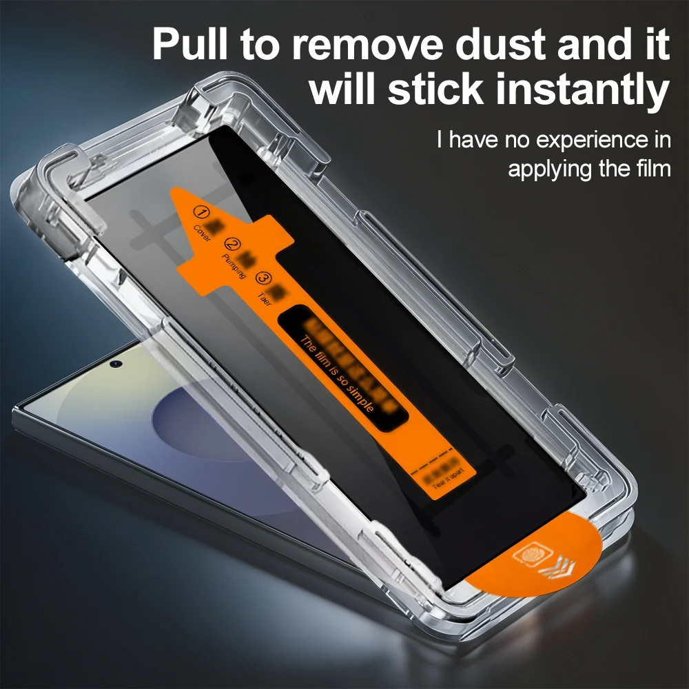 1-5 Stück Einfach zu installierender Sichtschutz-Displayschutz für Samsung Galaxy S26 Ultra S25 FE S24 Ultra S23 S22 S20 Anti-Spy Panzerglas – Detail 2