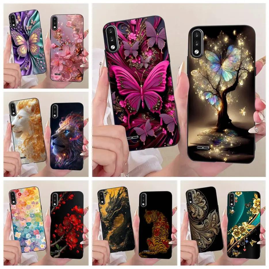 Funda de silicona suave con diseño de mariposa y árbol pintado para LG K22 LM-K200 LMK200B, funda protectora para LG K22 K 22 LGK22