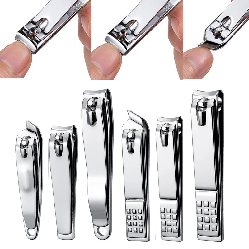 Stainless Steel Nail Clippers Fingernail Toenail Trimmer Care Tool Manicure Knife Toenails Scissors Trimmer Nail Cutters 2 Style