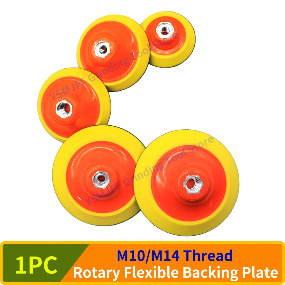 1PC 2/3/4/5 Inch Hook & Loop Rotary Backing Pad with M10/M14 Thread for Sanding/Polishing Pad Angle Grinder Sander Grinder Dril