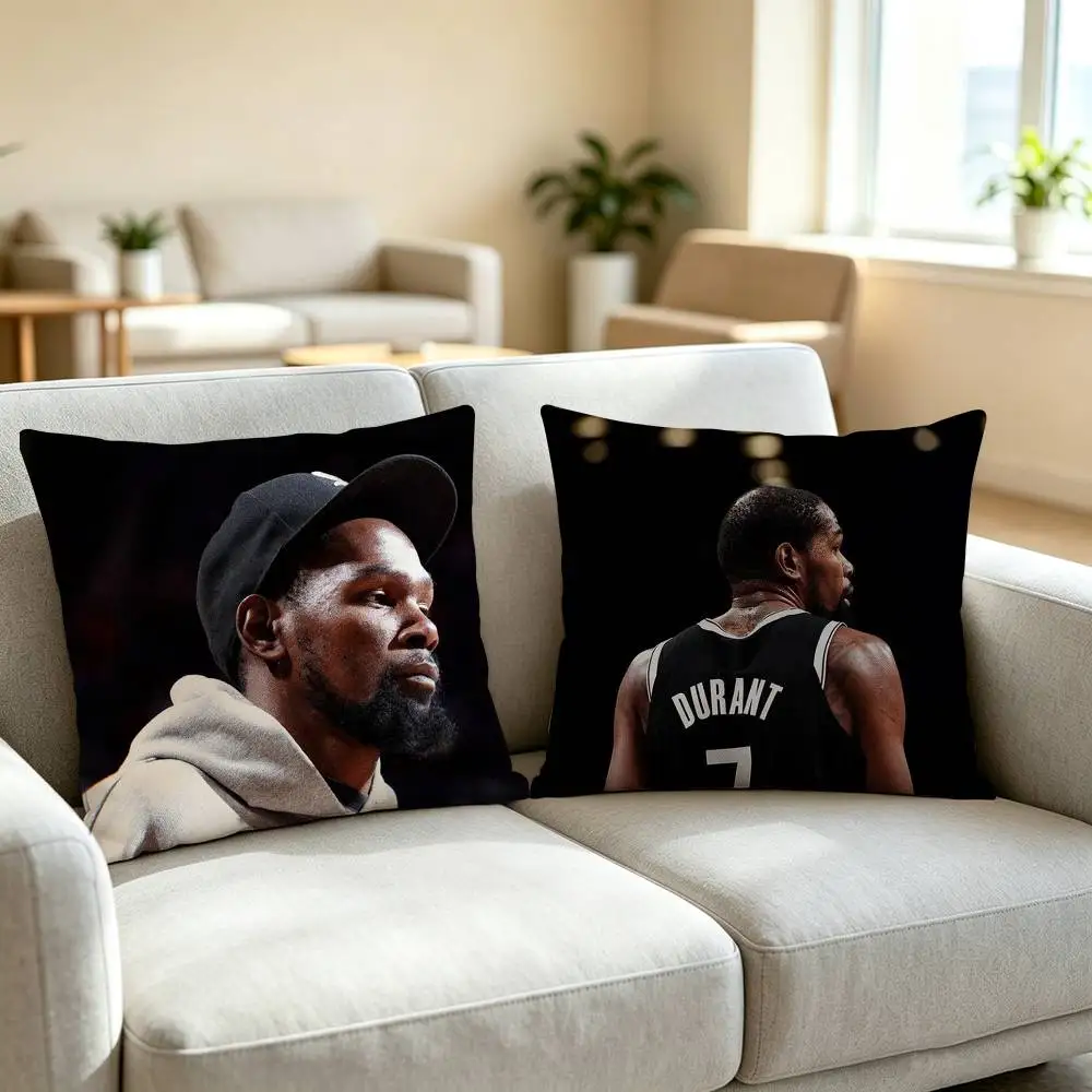 K-KD-Kevin Durant B-Basketball Athlete Pillow Case Square Double-Sided Sofa Cushion Cover Bedroom Bedside Pillow