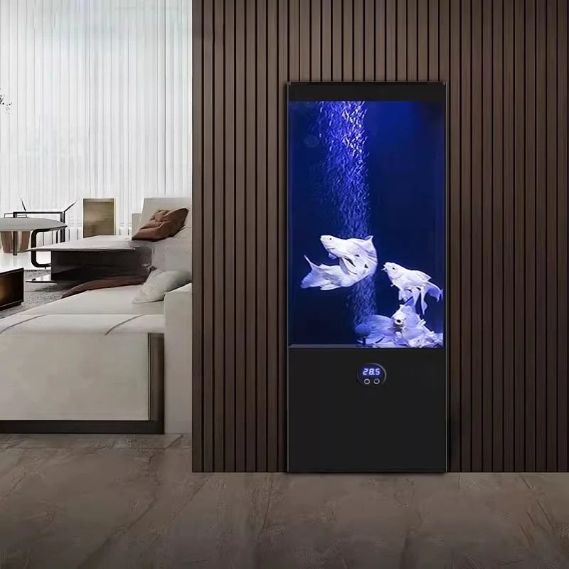 

New Style Dry Wet Separation Aquarium Ecology Floor Fish Tanks Terrarium Aquarium Simplicity Accent Home Furniture Acquario Lsyg