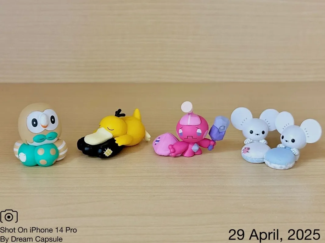 タカラトミーアニメポケモンガシャポンおもちゃ枕シリーズ 5 Rowlet Tandemaus Tinkatink Psyduck 漫画フィギュアモデル装飾ギフト
