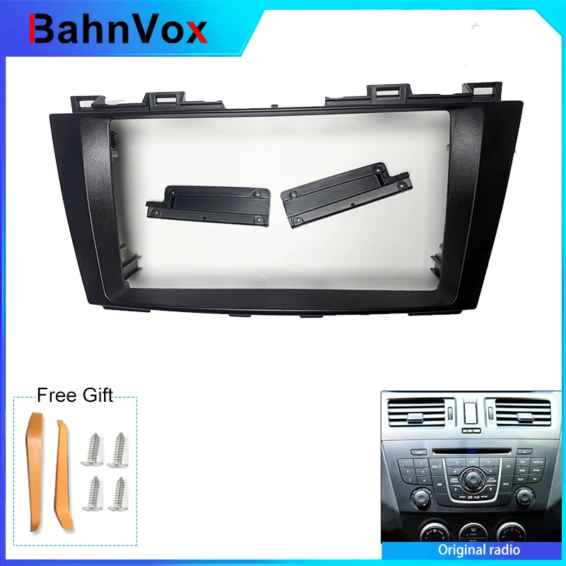 9 inch Android Car Radio frame for Mazda 5 2010-2015 2din Stereo GPS Fascia bezel Panel Adapter wire harness