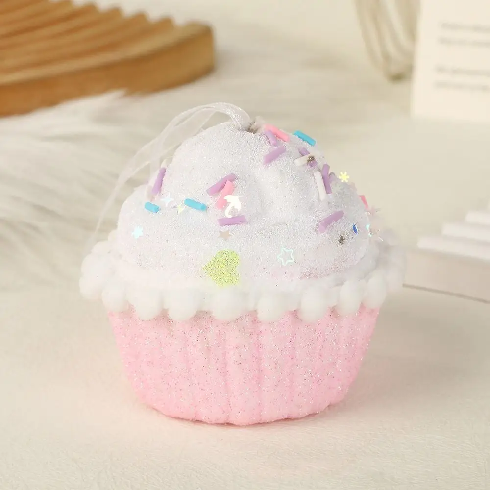 

3/6pcs Ice Cream Model Christmas Tree Pendant Dessert Prop Lovely Christmas Candy Pendant Cute Xmas Hanging Ornament Holiday
