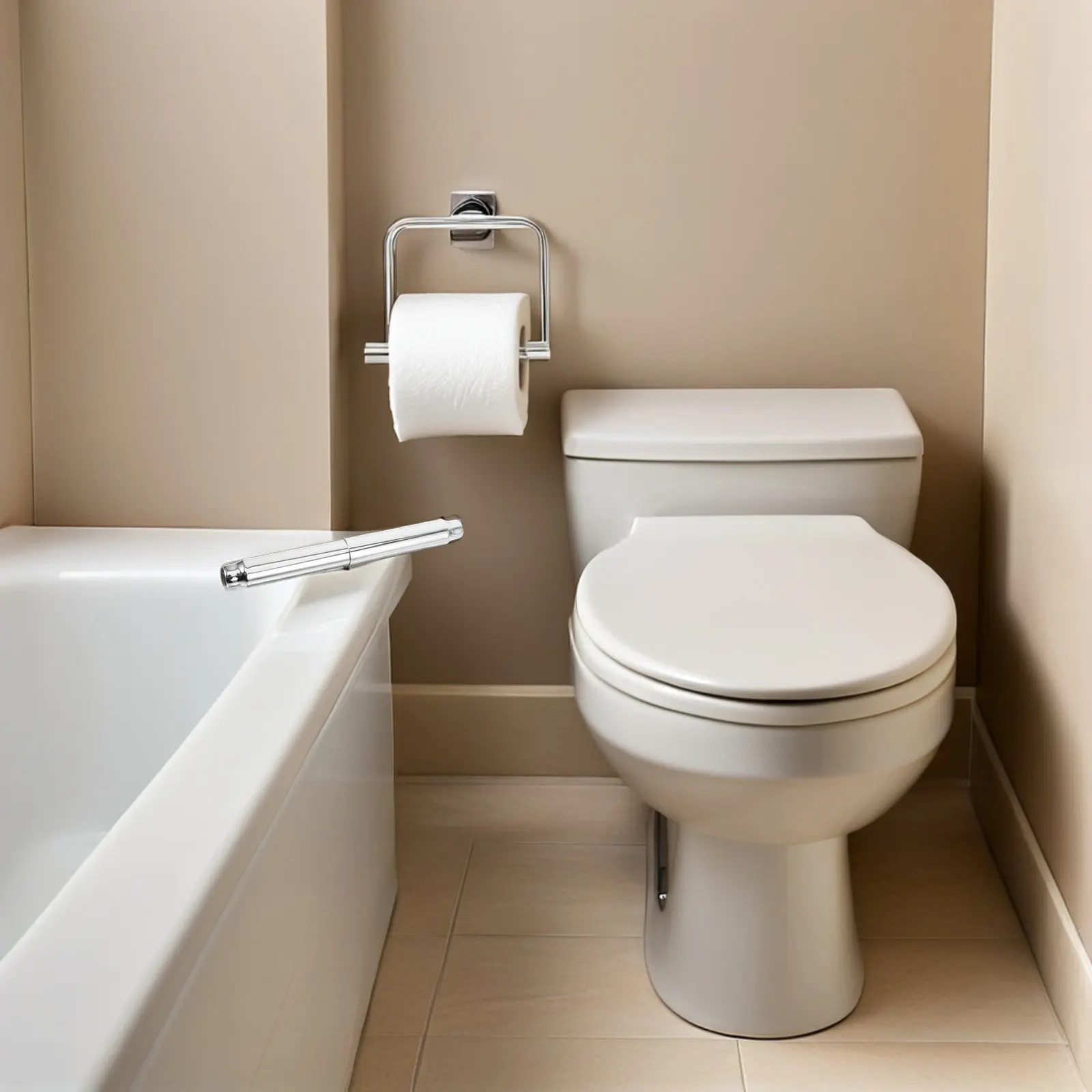 

2Pcs Toilet Paper Roller Rod Stainless Steel Spring Holder Replacement Tissue Roll Spindle Smooth Pull Toilet Roll Holder Parts