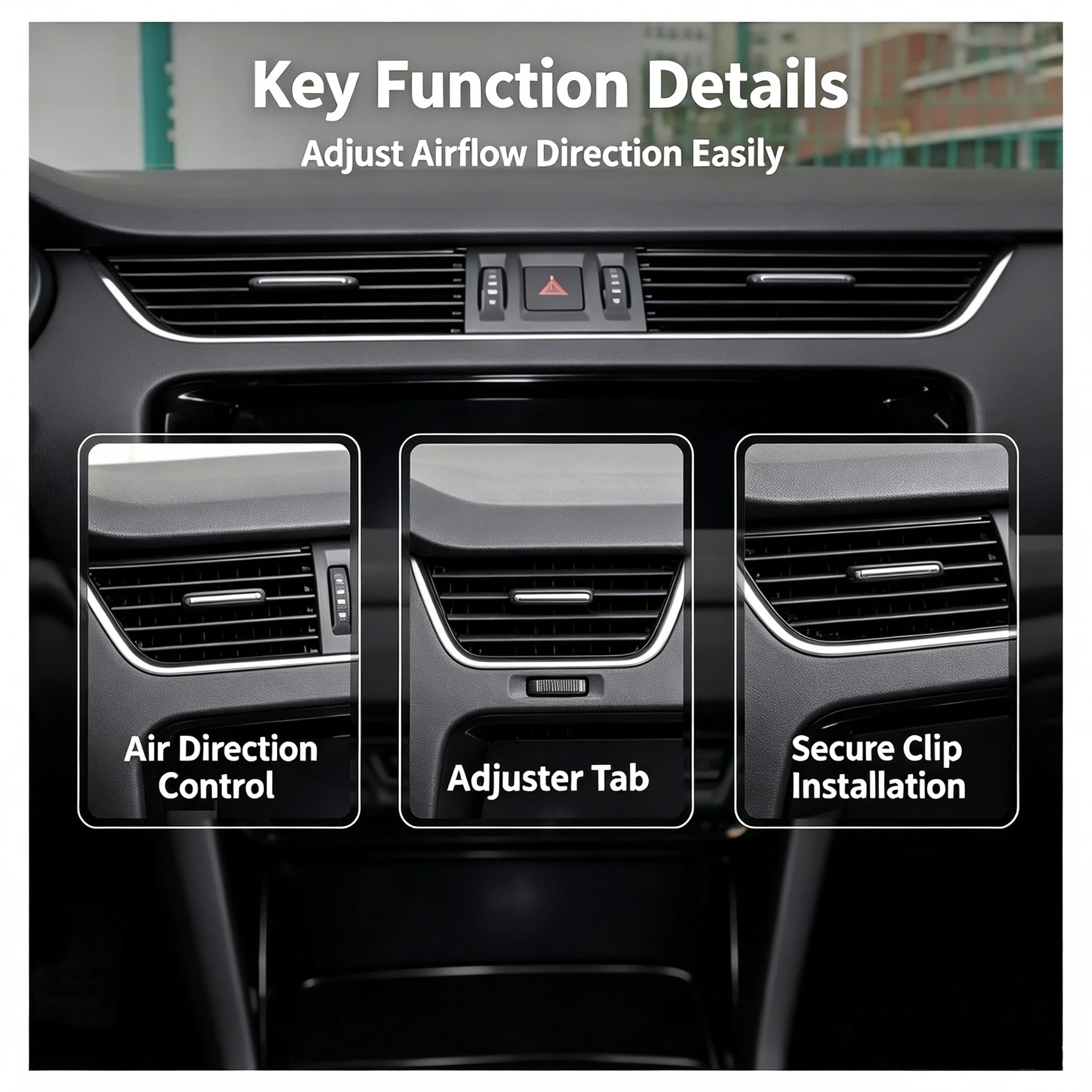 Air Vent Clip Repair Kit for Skoda Octavia A7 MK3 2014-2020 AC Outlet Tab Replacement Dashboard Vent Fix Clip OEM 5E0820951