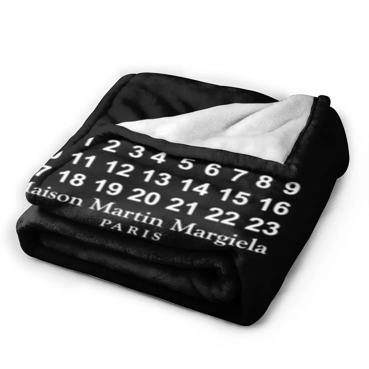 French Margiela Luxury Fashion House An Ultra-Soft Micro Fleece Blanket