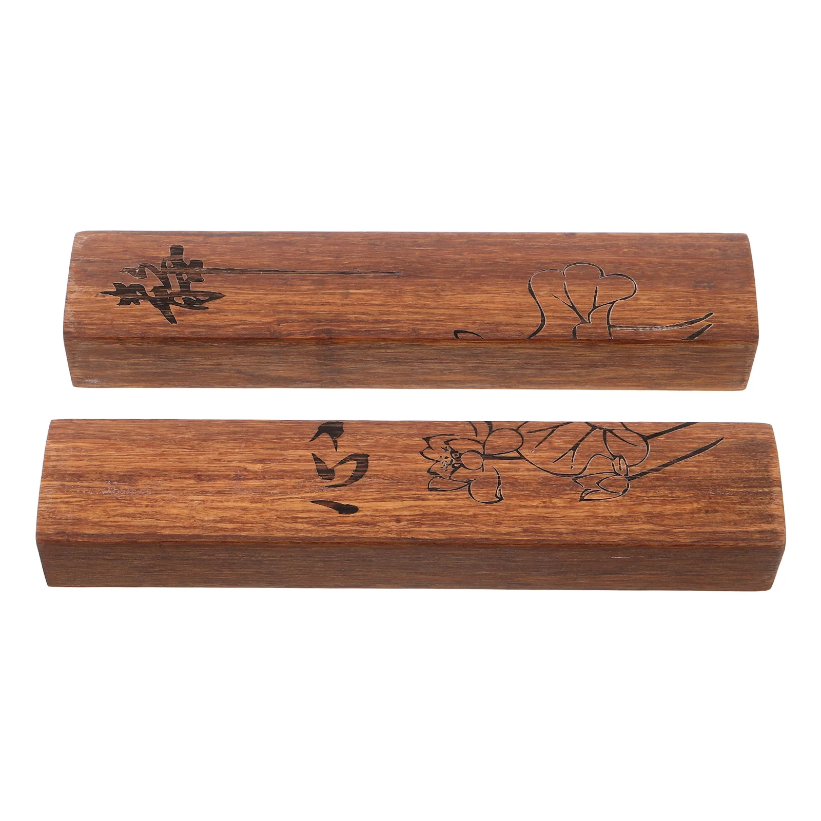 

Solid Wood Paperweight 1 Piece Large Size Heavy Duty for Desk Organization Office Stationery Holder Bookend Home Study Decor