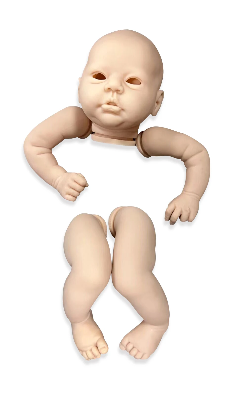 SANDIE 19Inches Reborn Doll Kit Evi Lifelike Soft Touch Fresh Color Unfinished Unpainted DIY Doll Parts