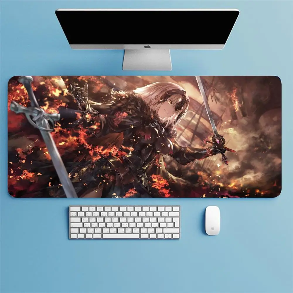 Mouse Pad Fate Saber Alter Large Gaming Mousepad Gamer XXL Computer Office Mouse Mat Keyboard Mat Desk Pad Laptop Mausepad