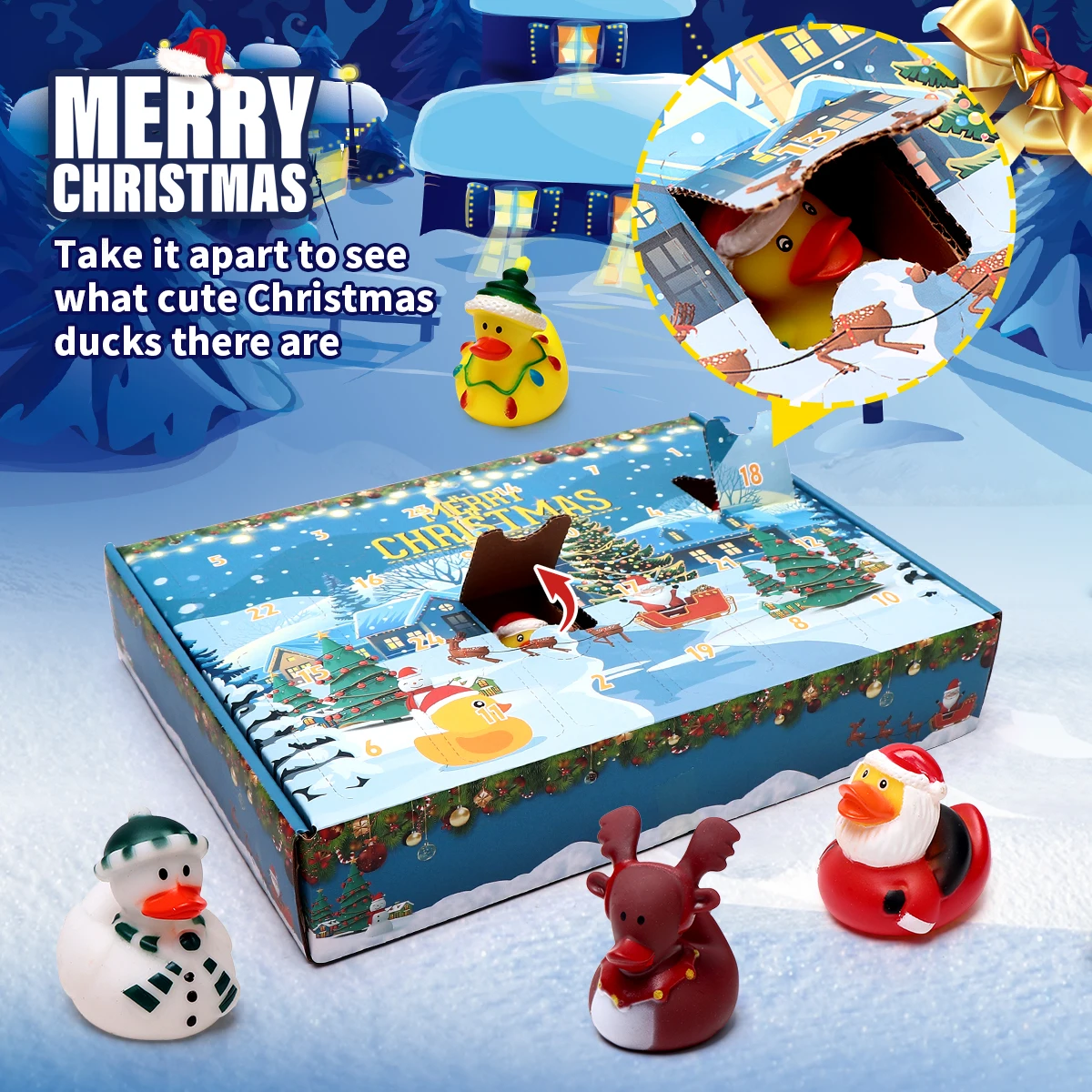 

Christmas blind box set, Christmas themed decompression toys, filling the festive atmosphere