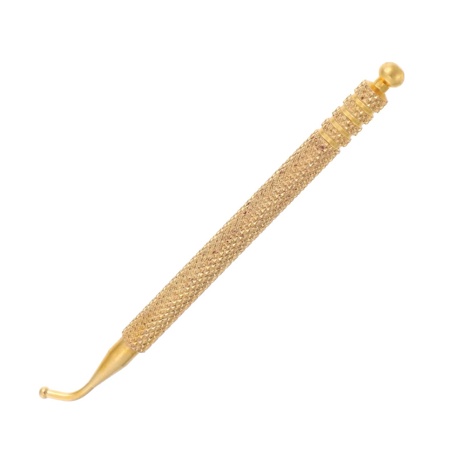 Copper Auricular Point Pen Golden Lightweight Portable Ear Acupuncture Point Probe Pain Relief Acupressure Tool Face Neck view 6