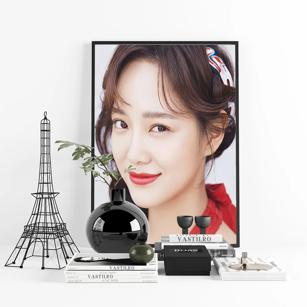 كيم سي جيونغ ستار الفن طباعة المشارك المغني الممثلة قماش اللوحة غرفة المعيشة ديكور المنزل ملصقات جدار