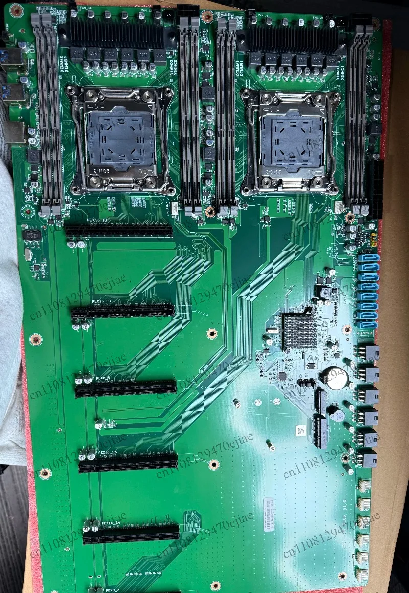 X99 Dual-Socket Motherboard LGA2011-3 | 6 PCIe Slots DDR4 RAM | Extra Spacing Multi-GPU Mining Board