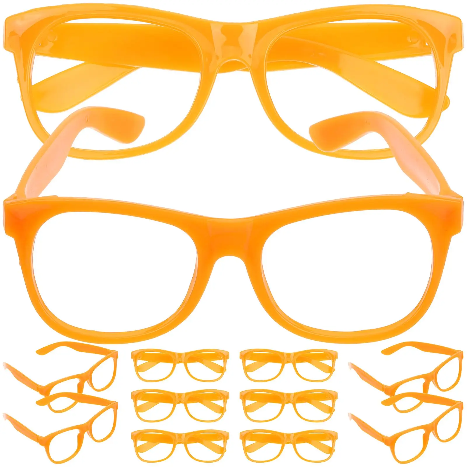 

12 Pcs Kids Glasses Frame Lightweight Comfortable Wear Party Photo Props Decorative Eyewear Children Fashion Toy Favors