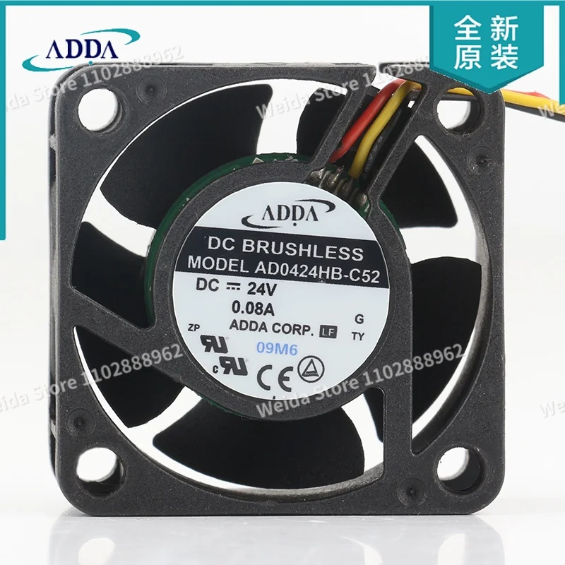 

Вентилятор охлаждения ADDA 5V 12V 48V AC EC 4020 40X40X20MM 4CM DC24V 0.08A, трехпроводной, для инвертора, ультратонкий, бесшумный, для корпуса AD0424HB-C52